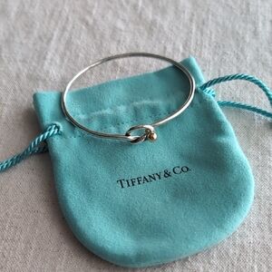 Tiffany & Co. Silver and Gold Knot Bangle